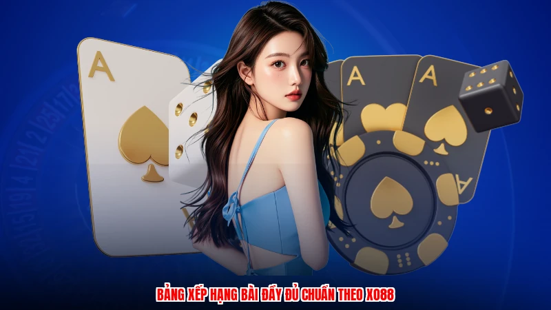 Bảng xếp hạng bài đầy đủ chuẩn theo XO88