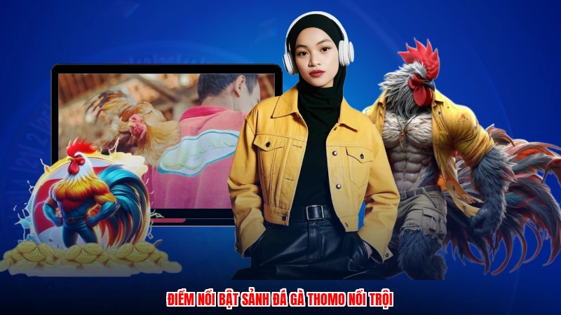 Điểm nổi bật sảnh đá gà thomo nổi trội