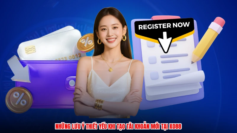 Những lưu ý thiết yếu khi tạo tài khoản mới tại XO88